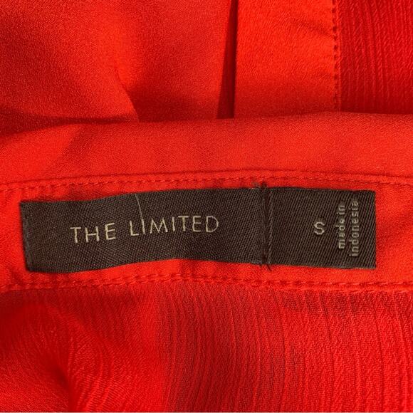 The Limited Women's Button Down Shirt Sheer See Thru Material Red Size S - Picture 8 of 8